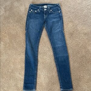 True Religion Dark Blue Skinny Jeans